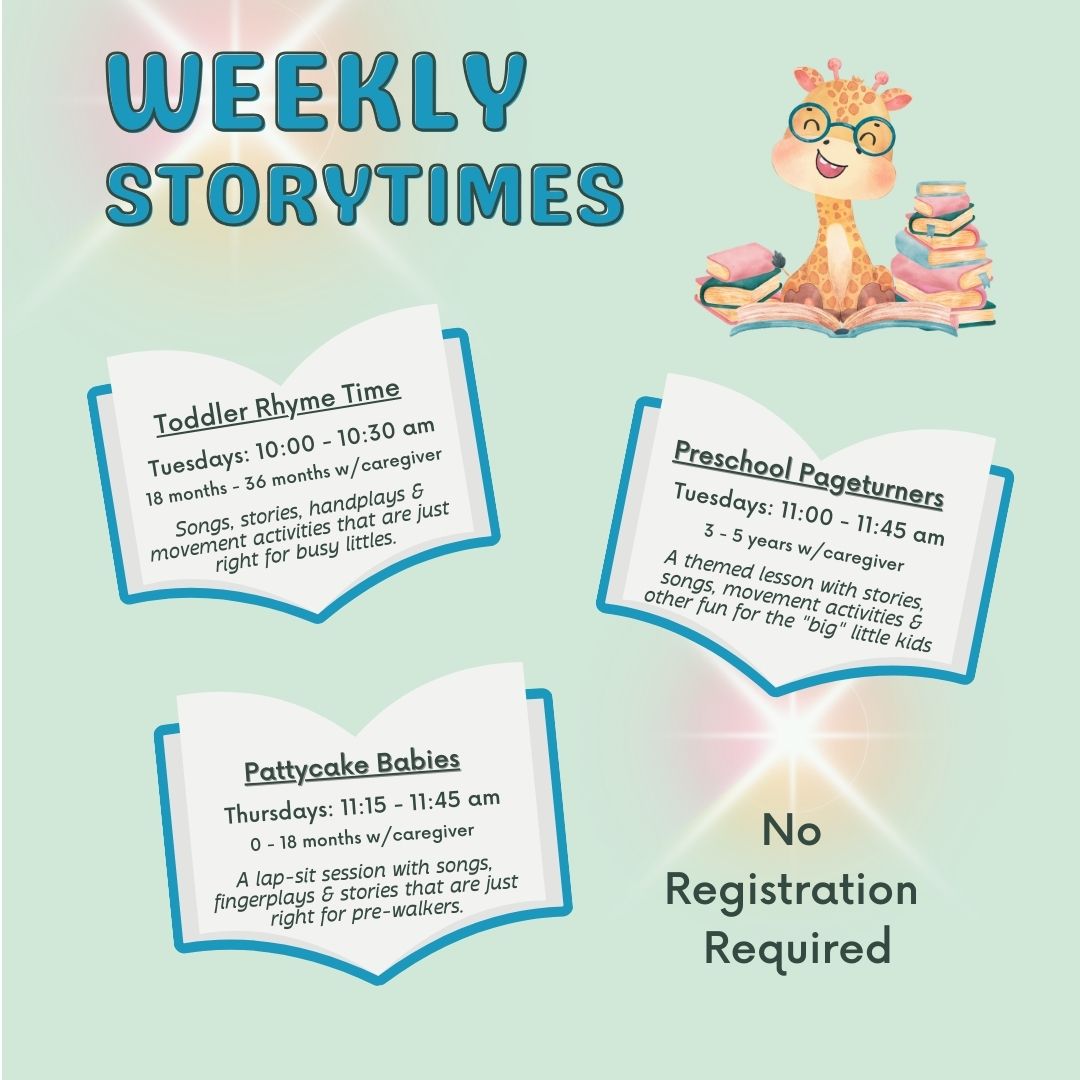 Storytimes at the Library The Westborough Public Library